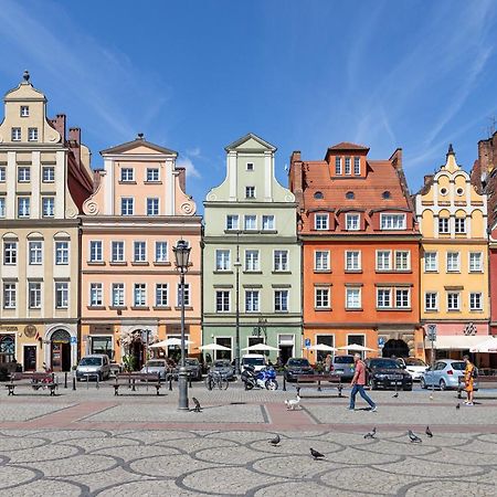 Prywatne Studio Dla 4 Osob Z Widokiem Na Rynek I Plac Solny! Breslavia Esterno foto