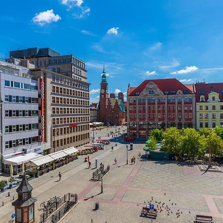 Prywatne Studio Dla 4 Osob Z Widokiem Na Rynek I Plac Solny! Breslavia Esterno foto